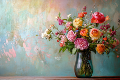 Colorful Flower Bouquet Background Wallpaper Product Image 1