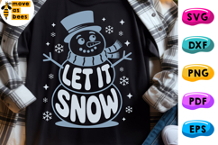 Let It Snow Svg, Png, Snowman Svg, Christmas Shirt, Ornament Product Image 1