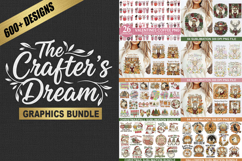 The Crafter’s Dream Graphics Bundle | 600 PNG Designs Product Image 1