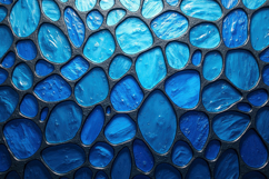 Blue Mosaic Background Product Image 1