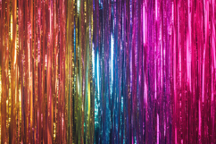 Rainbow Foil Curtain Background Wallpaper Product Image 1