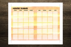 Yellow Sunset Abstract Watercolor B6 Size Notebook Inserts Product Image 4