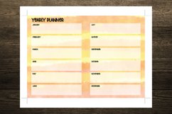Yellow Sunset Abstract Watercolor B6 Size Notebook Inserts Product Image 5