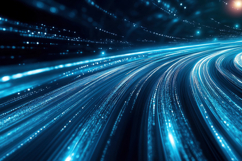 Blue Light Streak Fiber Optic Speed Line Background Product Image 1