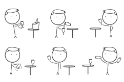 Bartender and waiter icons Product Image 1