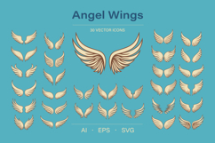 Angel Wings Vector Set Product Image 1
