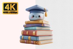 Stack of Colorful Books Transparent PNG Product Image 1
