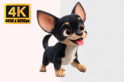 Cute Chihuahua Puppy Transparent PNG Product Image 1