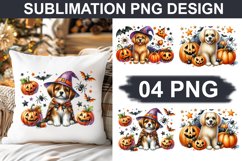 Halloween Dog - Pillow Sublimation PNG Design Product Image 1