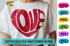 Love Svg, Png, Heart Svg, Valentine Svg, Valentines Shirt Product Image 1