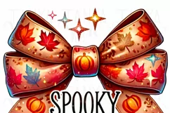 Spooky Mama Sublimation Designs, Halloween PNG for Coquette Product Image 4