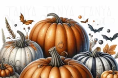 Transparent Pumpkin Season PNG Designs for Card Making Product Image 4
