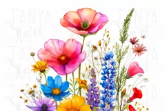Watercolor Flower PNG Instant Download Product Image 4