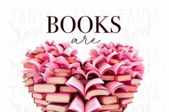 Books Are My Love, Pink Heart for Valentine's Product Image 5