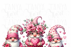 Valentine Gnome Png - Digital Download - Valentines Card Product Image 4