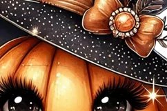 Spooky Mama, Funny Autumn, Coquette Pumpkin, PNG Digital Product Image 4