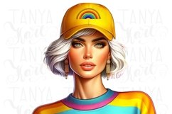 Rainbow Girl, Printable Art, Unique Girl Sublimation Design Product Image 4