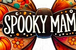 Spooky Mama, Retro Halloween Sublimation PNG Designs Product Image 5