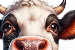 Cow Bubble Gum Art: Transparent PNG Digital Download Product Image 4