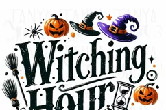 Witching Hour Sublimation PNG, Funny Halloween Designs Product Image 4