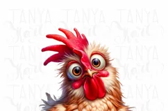 Cute Chicken PNG Digital Downloads for Crafters & T-shirt Product Image 4