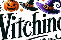 Witching Hour Sublimation PNG, Funny Halloween Designs Product Image 5