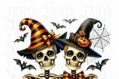 Bride and Groom Skeleton PNG Digital Downloads Product Image 5