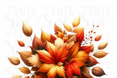 Autumn Leaves PNG Digital Prints for Crafting & Card Making Product Image 4