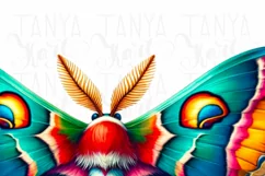 Moth Shirt Sublimation Design,Luna Moth PNG Digital Download Product Image 5