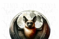 Halloween Bat PNG Sublimation Print, Crafting File Product Image 5