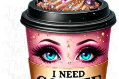 Hocus Pocus I Need Coffee To Focus PNG, Halloween Digital Product Image 5