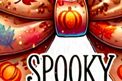Spooky Mama Sublimation Designs, Halloween PNG for Coquette Product Image 5