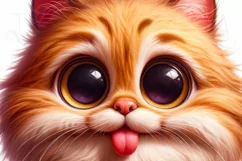 Funny Cat Digital Print, Sublimation PNG for Crafting Product Image 5