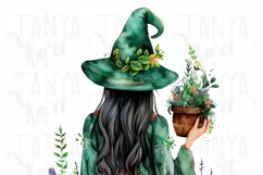 Plant Witch PNG Digital Print for Dark Academia Crafting Product Image 5