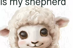 Lord is My Shepherd | Religious PNG | Sheep | Nursery Bible Product Image 5