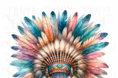 Native American Headdress PNG Digital Prints for Crafting Product Image 4