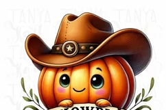 Howdy Pumpkin, Sublimation PNG Design for Card Making Product Image 5