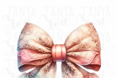 Lace Bow Sublimation Print, Coquette Aesthetic PNG Product Image 5