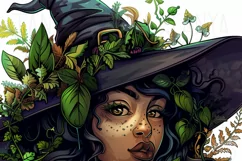 Melanin Forest Witch, Black Woman PNG Digital Downloads Product Image 5