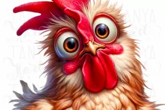 Cute Chicken PNG Digital Downloads for Crafters & T-shirt Product Image 5