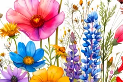 Watercolor Flower PNG Instant Download Product Image 5