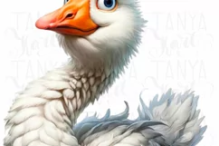 Funny Goose PNG Digital Print for Crafting & T-Shirt Designs Product Image 5