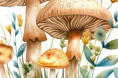 Mushrooms Sublimation PNG, Crafting File for Card Making Product Image 5