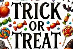 Trick or Treat, Funny Halloween PNG Digital Downloads Product Image 4