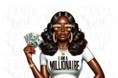 Melanin Millionaire T-Shirt Print on Demand, Feminist Shirt Product Image 5