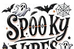 Spooky Vibes Png for Tshirt Design, Sublimation Product Image 4