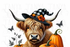 Autumn Highland Cow Digital Print for Crafting and Card Product Image 5