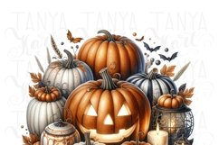 Transparent Pumpkin Season PNG Designs for Card Making Product Image 5