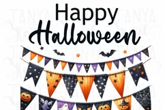 Halloween Flag & Bunting Banner PNG Digital Download Product Image 4
