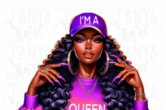 Black Queen, Digital Downloads, Black Girl PNG Product Image 5